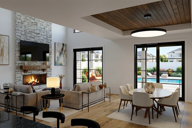 Architectural House Design - Interior - Dining Room for Modern House Plan #928-360 - 3 bed, 2 bath