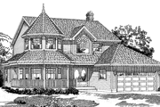 Victorian Style House Plan - 4 Beds 2.5 Baths 2301 Sq/Ft Plan #47-842 