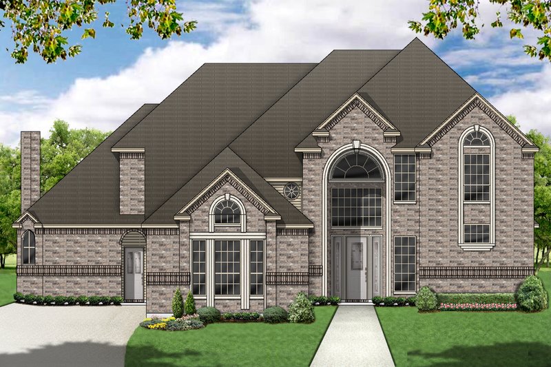Home Plan - Traditional Exterior - Front Elevation Plan #84-419