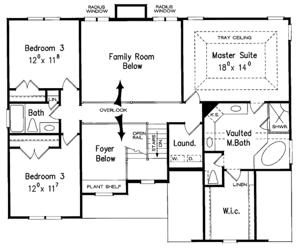 Dream House Plan - Country Floor Plan - Upper Floor Plan #927-740