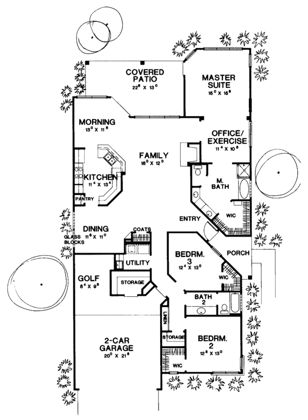 House Plan Design - Mediterranean Floor Plan - Main Floor Plan #472-39