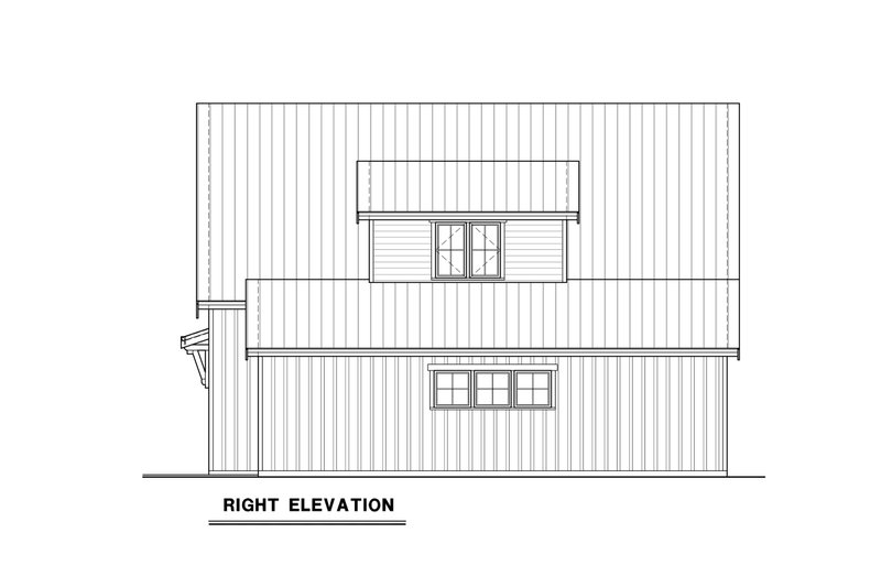 House Plan Design - Exterior - Other Elevation 1 for Farmhouse House Plan #1070-198 - 1 bed, 1 bath