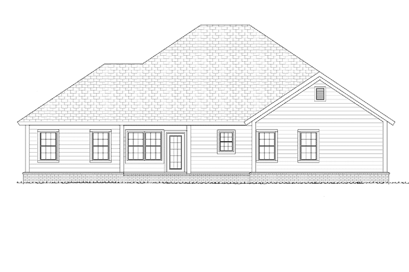 Dream House Plan - Exterior - Rear Elevation for Country House Plan #513-2137 - 4 bed, 3 bath