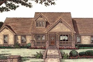 Architectural House Design - Craftsman Exterior - Front Elevation Plan #310-1121