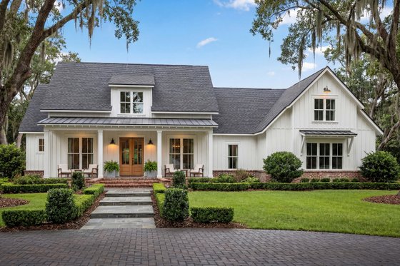 Exterior - Front Elevation 4 for Farmhouse House Plan #430-156 - 4 bed, 2.5 bath