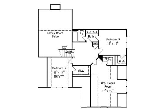 Floor Plan - Upper Floor for Country House Plan #927-430 - 4 bed, 3 bath