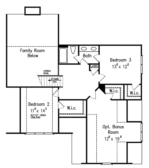 Country Floor Plan - Upper Floor Plan #927-430