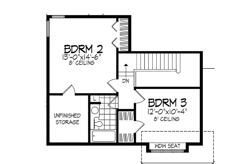 Home Plan - Floor Plan - Upper Floor for Traditional House Plan #320-940 - 3 bed, 3 bath
