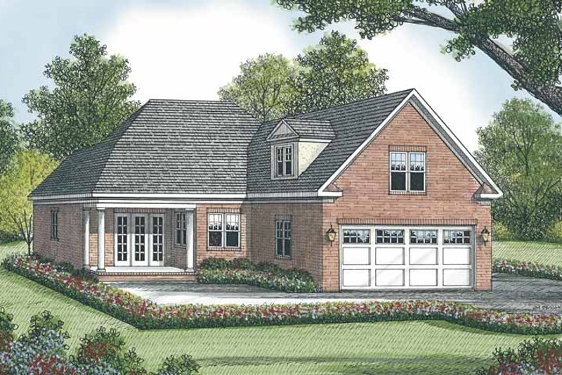 Dream House Plan - Exterior - Rear Elevation for Traditional House Plan #453-508 - 3 bed, 2.5 bath
