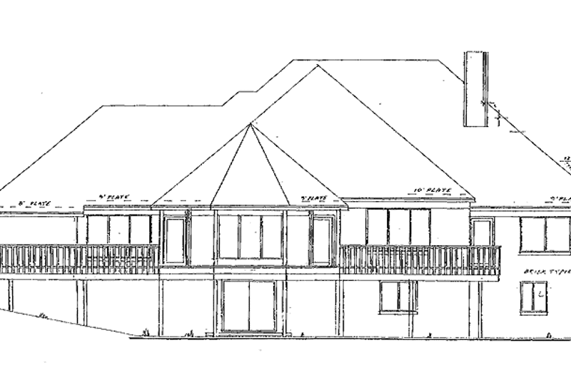 House Plan Design - Exterior - Rear Elevation for Country House Plan #52-275 - 3 bed, 2.5 bath