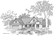 Country Style House Plan - 3 Beds 2 Baths 1399 Sq/Ft Plan #929-555 