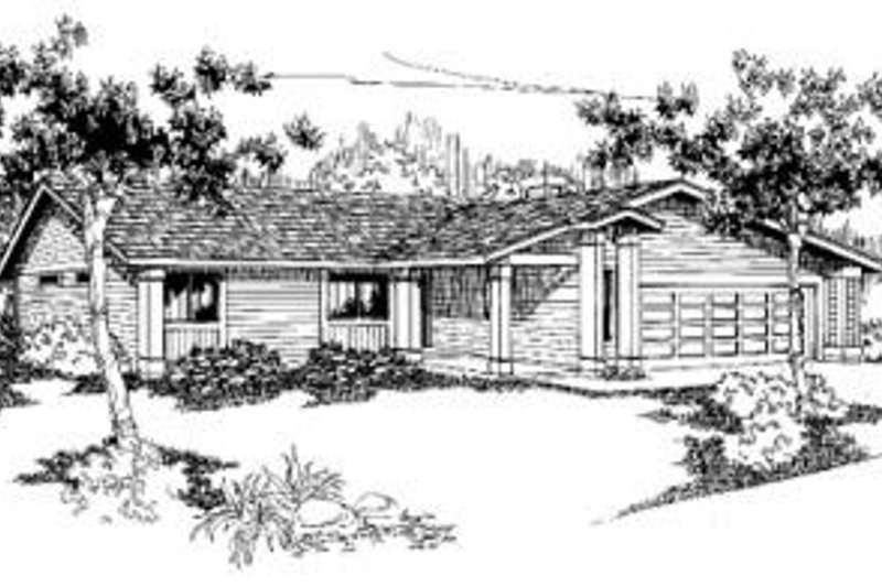 Dream House Plan - Ranch Exterior - Front Elevation Plan #60-332