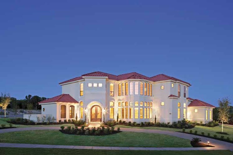 Dream House Plan - Exterior - Front Elevation 3 for Mediterranean House Plan #952-196 - 4 bed, 4.5 bath