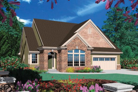 Exterior - Front Elevation 4 for Traditional House Plan #48-273 - 3 bed, 2 bath