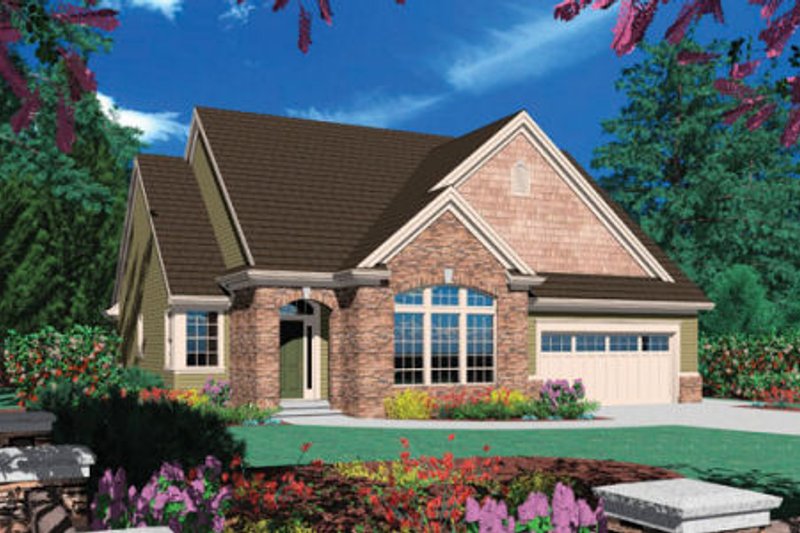 Home Plan - Exterior - Front Elevation 4 for Traditional House Plan #48-273 - 3 bed, 2 bath