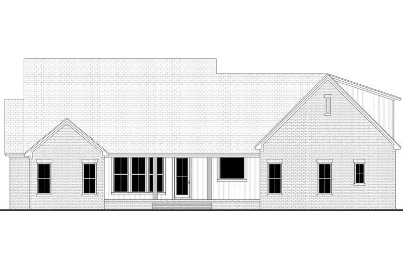 Home Plan - Exterior - Rear Elevation for Farmhouse House Plan #430-380 - 4 bed, 3.5 bath