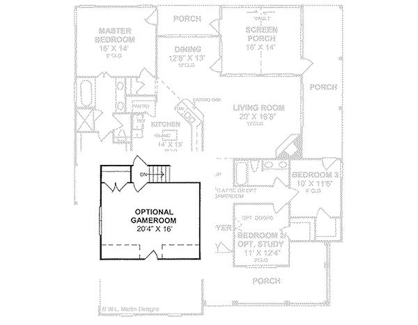 Dream House Plan - Traditional house plan, floor plan