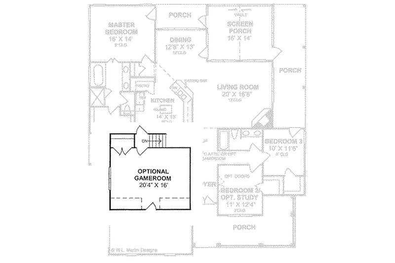 Dream House Plan - Traditional house plan, floor plan