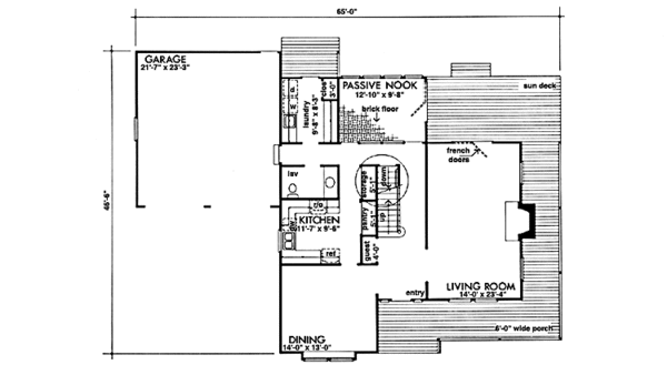 Dream House Plan - Country Floor Plan - Main Floor Plan #320-1258