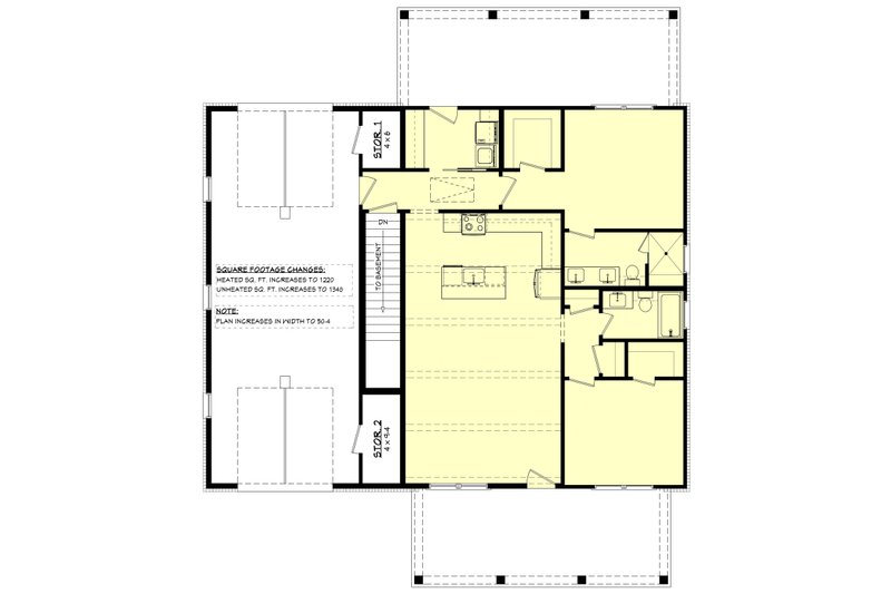 Home Plan - Floor Plan - Other Floor for Barndominium House Plan #430-444 - 2 bed, 2 bath