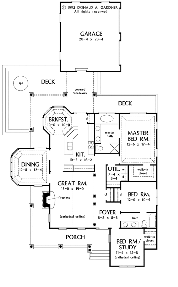 Architectural House Design - Country Floor Plan - Main Floor Plan #929-452