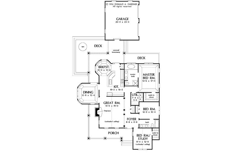Home Plan - Country Floor Plan - Main Floor Plan #929-452
