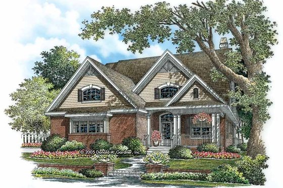 Exterior - Front Elevation 3 for Traditional House Plan #929-775 - 3 bed, 2.5 bath