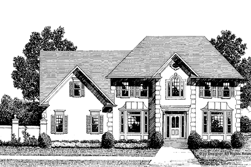 Home Plan - Colonial Exterior - Front Elevation Plan #56-647