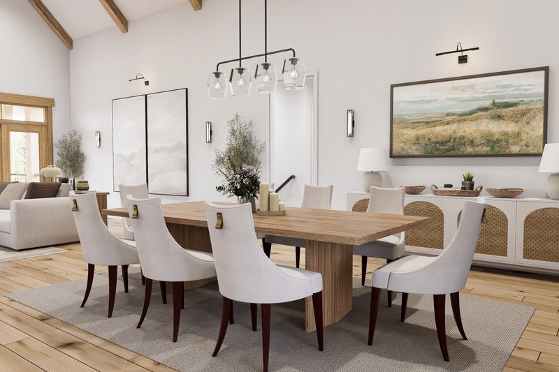 House Blueprint - Interior - Dining Room for Farmhouse House Plan #54-680 - 3 bed, 2 bath