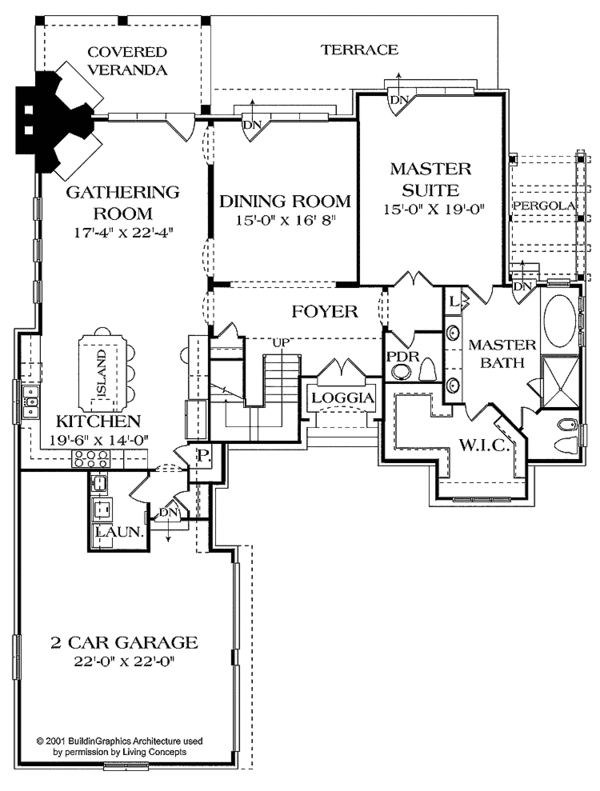 House Plan Design - European Floor Plan - Main Floor Plan #453-156