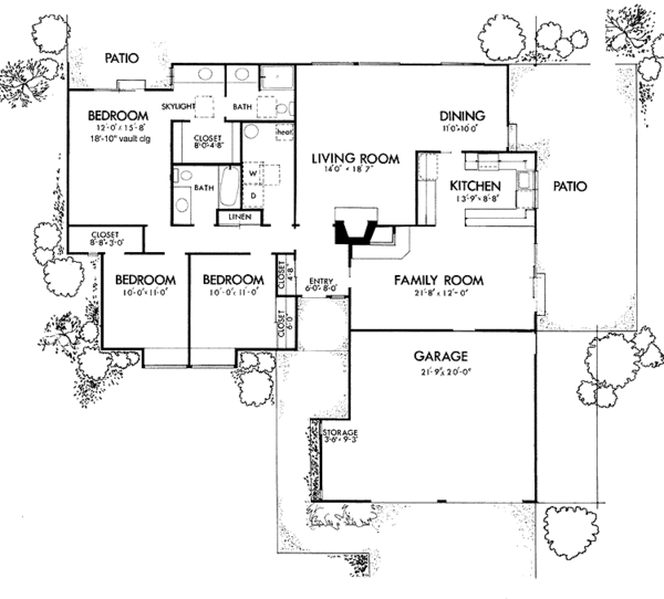 Home Plan - Contemporary Floor Plan - Main Floor Plan #320-797