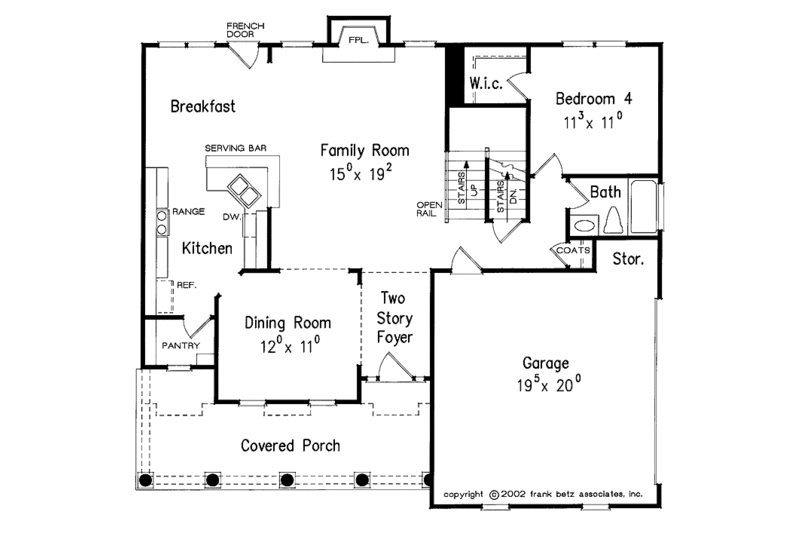 House Plan Design - Floor Plan - Main Floor for Colonial House Plan #927-796 - 4 bed, 3 bath