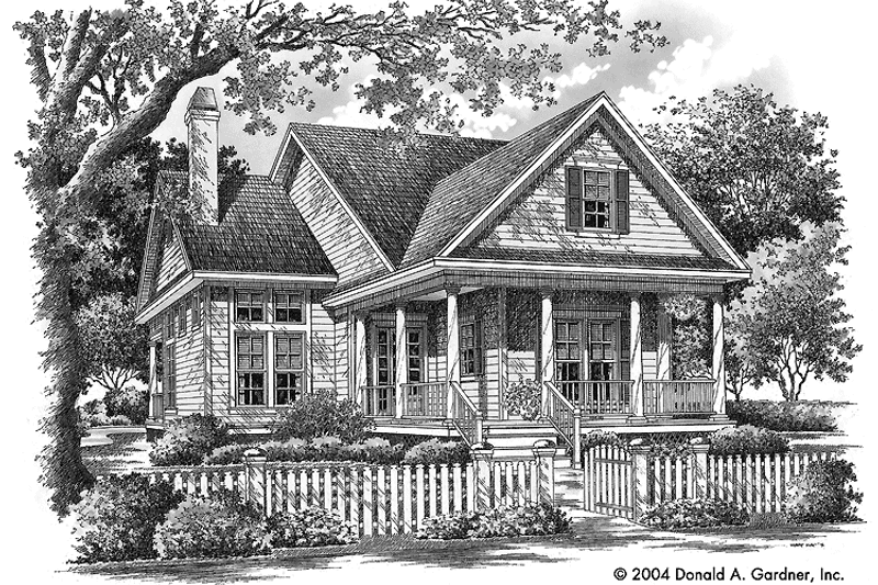 Home Plan - Exterior - Front Elevation 3 for Country House Plan #929-719 - 4 bed, 3 bath