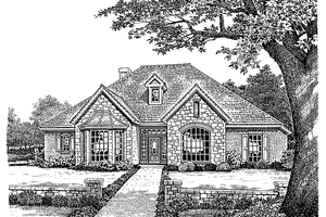 House Plan Design - Exterior - Front Elevation for Country House Plan #310-1166 - 3 bed, 2.5 bath