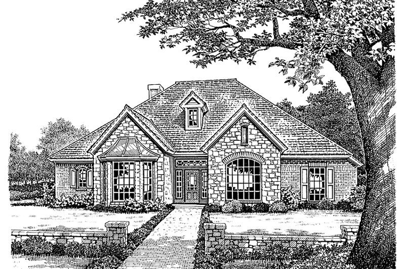 Dream House Plan - Country Exterior - Front Elevation Plan #310-1166
