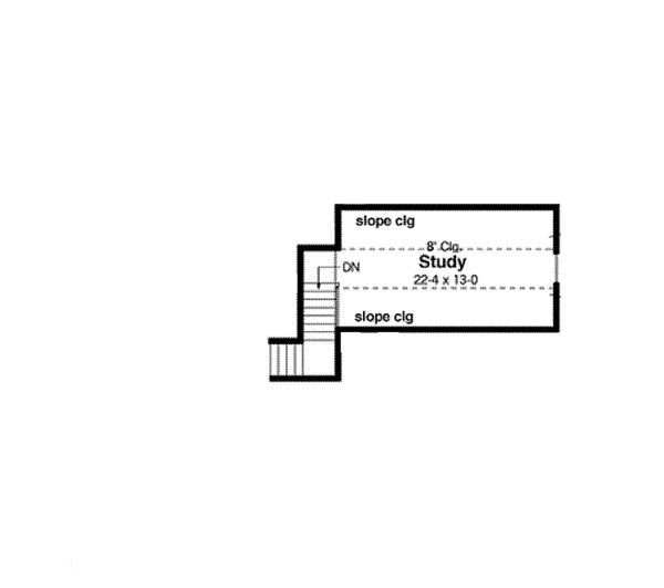 House Design - Colonial Floor Plan - Upper Floor Plan #51-1045