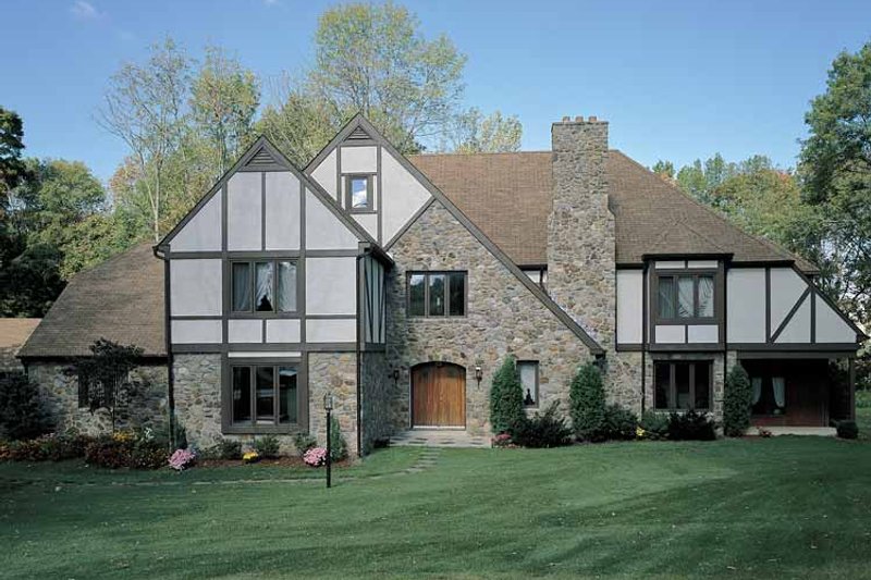 Home Plan - Exterior - Front Elevation 5 for Tudor House Plan #72-619 - 5 bed, 3.5 bath