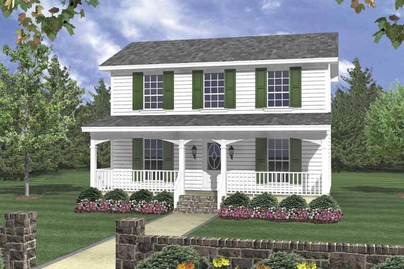 Dream House Plan - Exterior - Front Elevation 3 for Traditional House Plan #21-420 - 3 bed, 2 bath