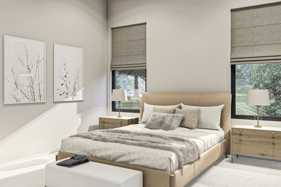 Interior - Bedroom for Modern House Plan #455-529 - 2 bed, 2.5 bath