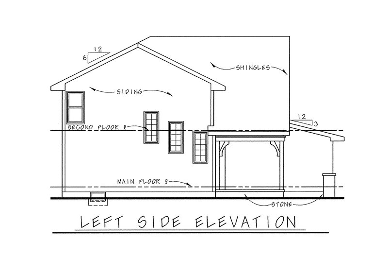 Dream House Plan - Exterior - Other Elevation for Bungalow House Plan #20-1739 - 3 bed, 3 bath
