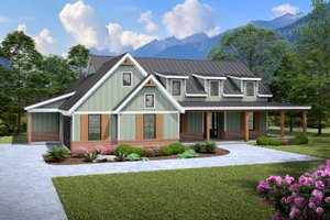 Farmhouse Exterior - Front Elevation Plan #932-1151