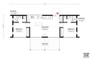 Modern Style House Plan - 2 Beds 2 Baths 870 Sq/Ft Plan #933-11 Floor 
