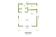 Modern Style House Plan - 0 Beds 1 Baths 389 Sq/Ft Plan #1106-69 