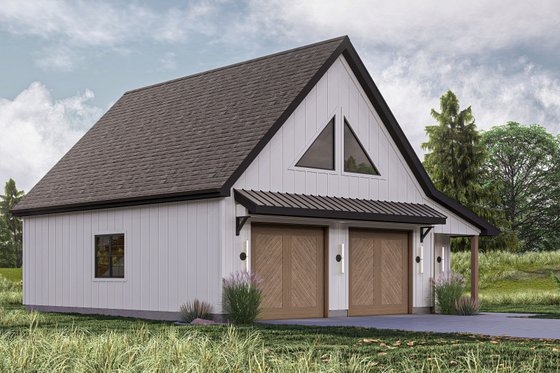Exterior - Other Elevation for Modern House Plan #455-463, 0 bath