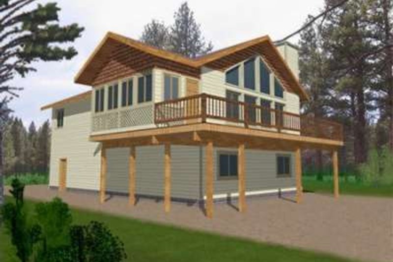 Home Plan - Modern Exterior - Front Elevation Plan #117-422