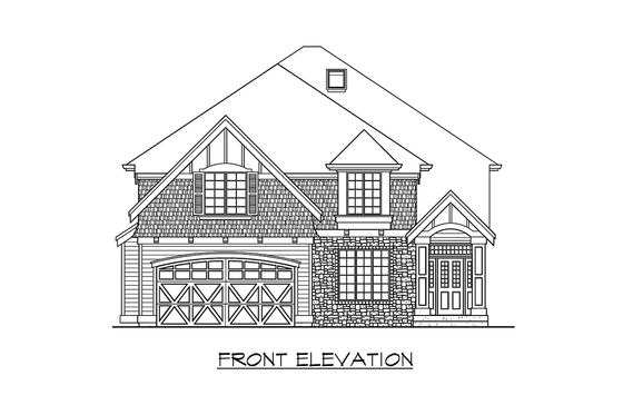 Exterior - Other Elevation for Traditional House Plan #132-136 - 3 bed, 2.5 bath