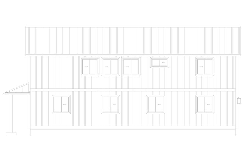House Design - Exterior - Rear Elevation for Barndominium House Plan #1060-243 - 2 bed, 2 bath