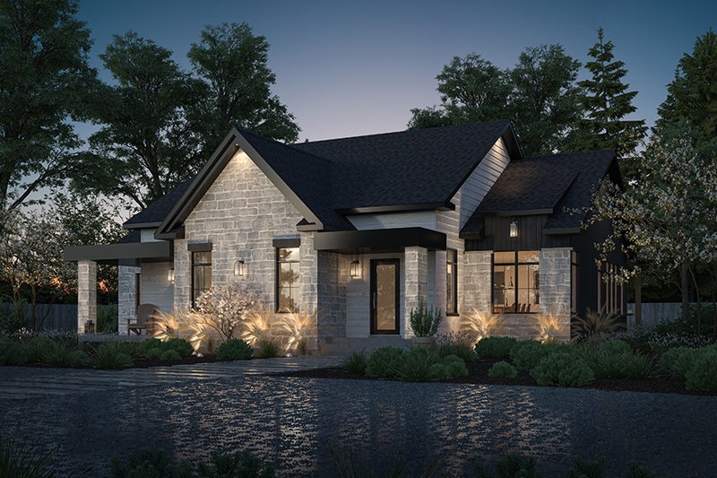 Dream House Plan - Modern Exterior - Front Elevation Plan #23-2394