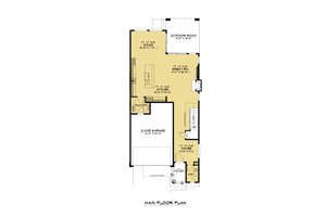 Floor Plan - Main Floor for Contemporary House Plan #1066-228 - 4 bed, 2.5 bath