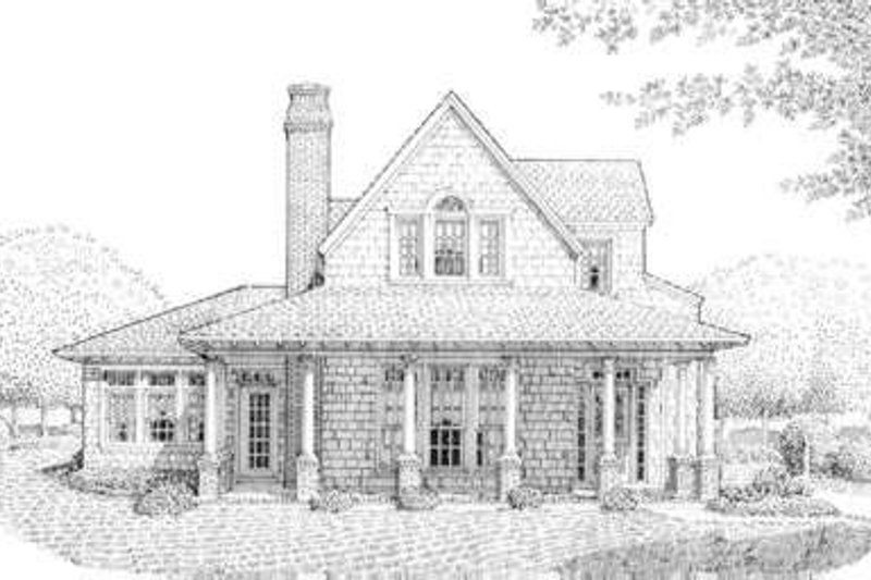 Dream House Plan - Bungalow Exterior - Front Elevation Plan #410-241